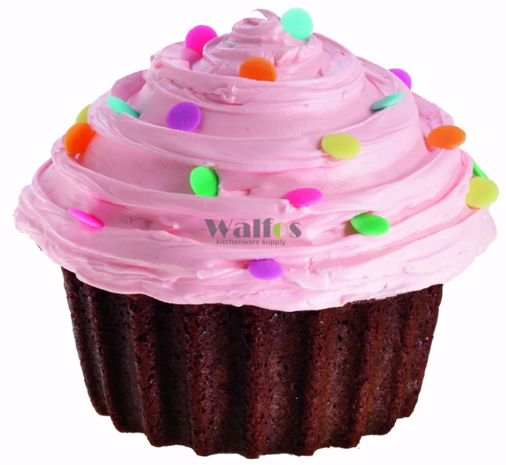 WALFOS Высококачественная силиконовая гигантская Форма для кексов 3 шт. большая