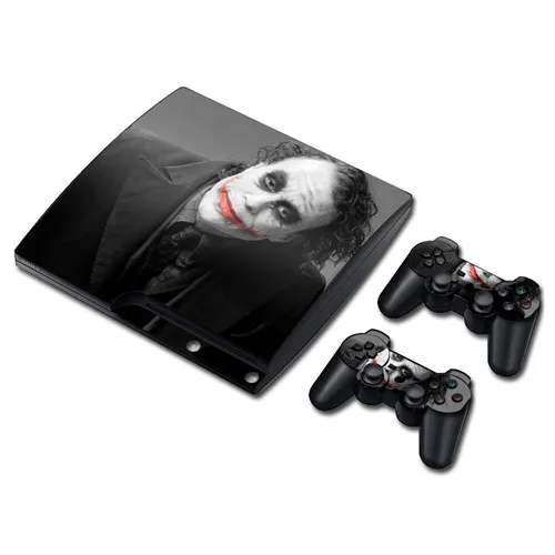 0709 DC Джокер кожи наклейка для PS3 Slim playstation 3 консоли и контроллеры для PS3 скины наклейки Винил - Цвет: 0709