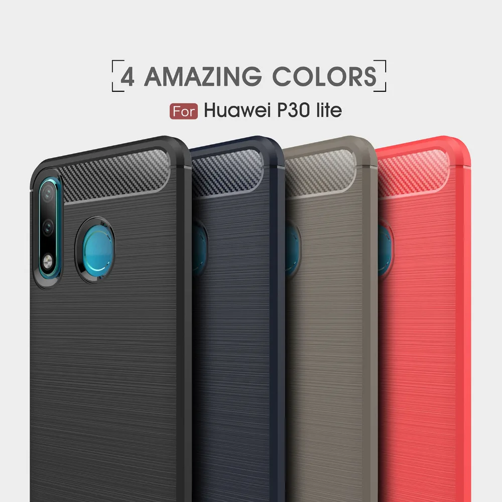 Чехол для Huawei P30 Pro из углеродного волокна мягкий силиконовый чехол телефона Lite P 30