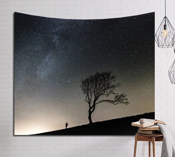 

CAMMITEVER Starry Tapestry Universe Printed Wall Hanging Tapestry Wall Decor Beach Mat Bedspread Drop Shipping