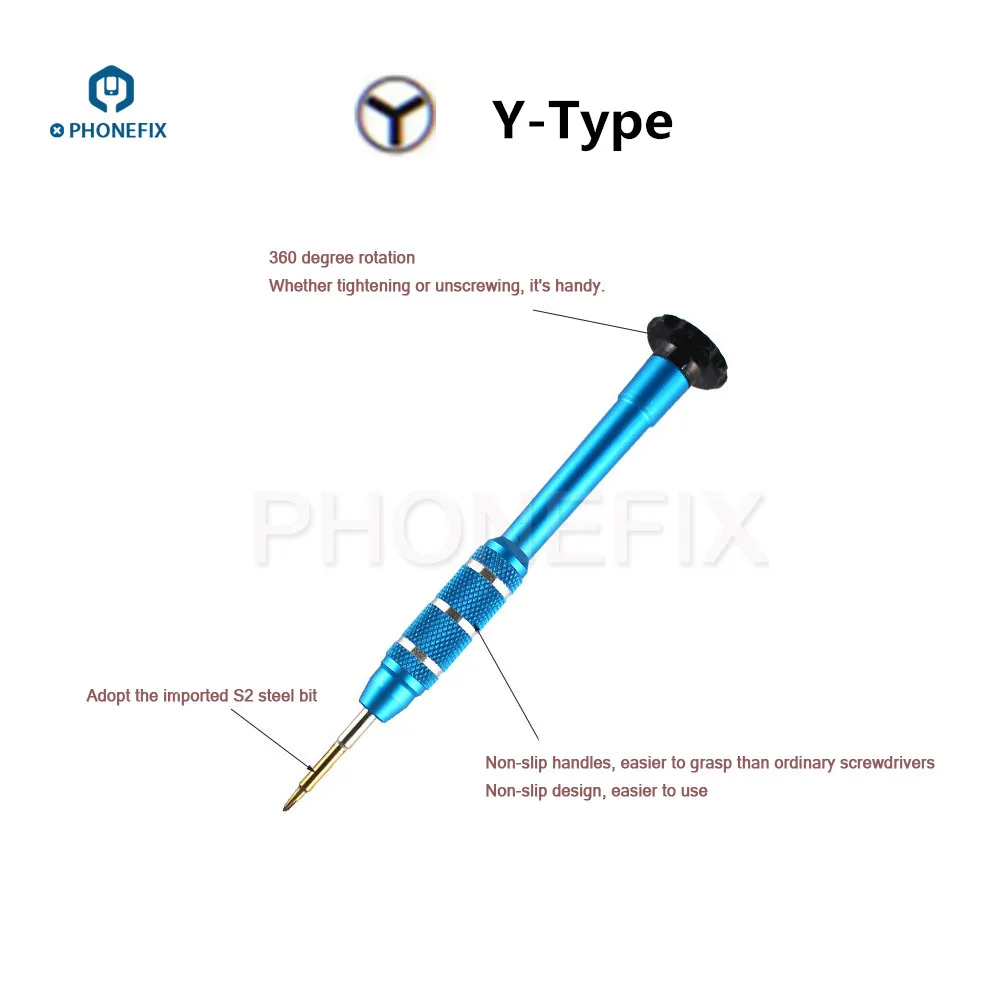 1.5MM Y-Type Многофункциональные отвертки для ремонта PHONEFIX для iPhone samsung Galaxy меховой брелок для телефона ремонтная отвертка - Цвет: 1.5MM Y-Type