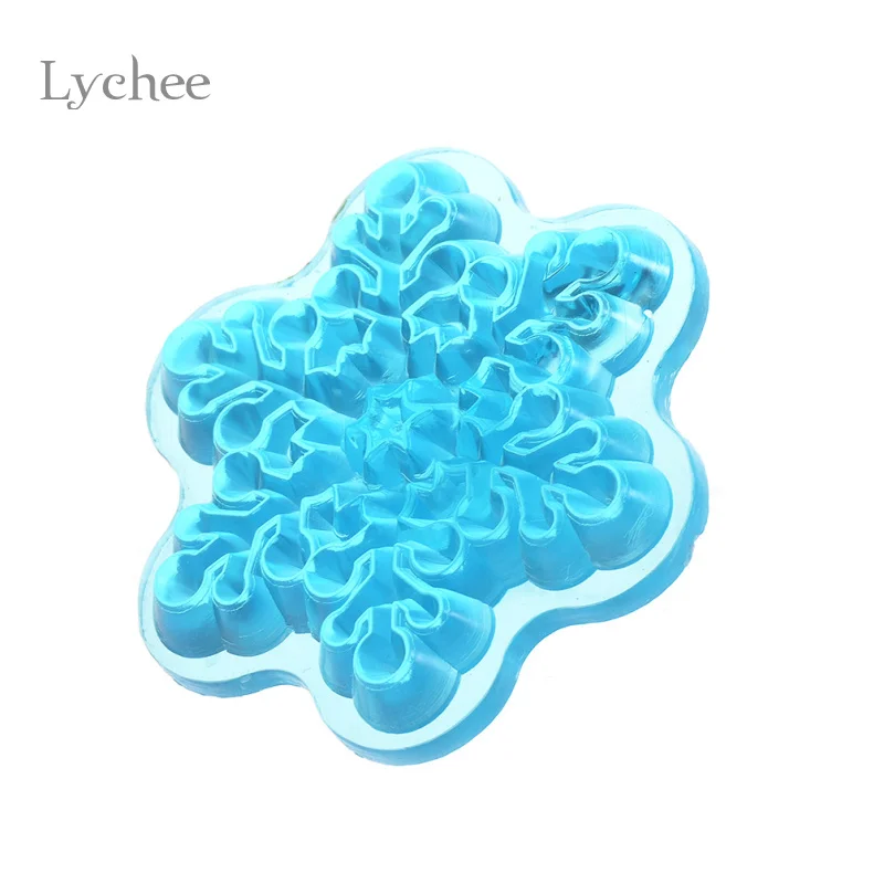Форма для украшения тортов Lychee Life 1 комплект пластиковая Снежинка штамп