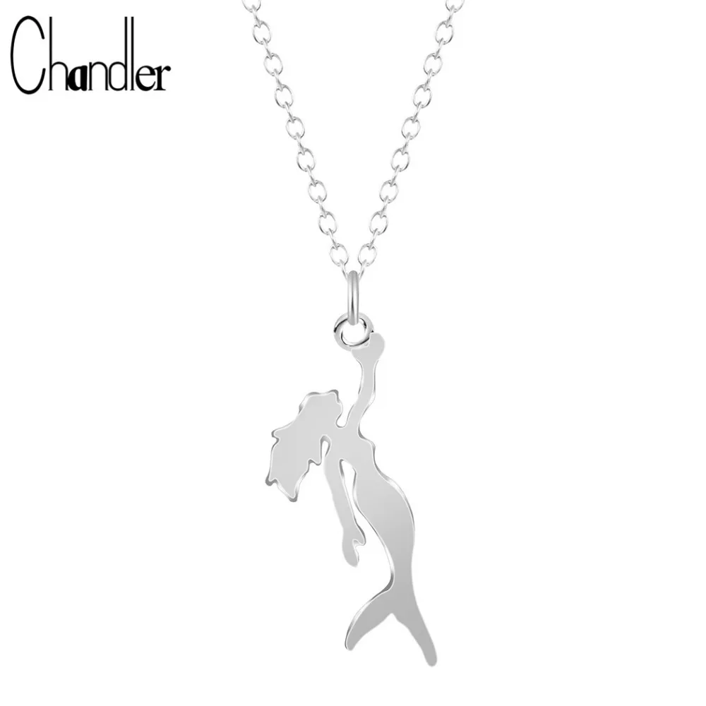 Женское длинное ожерелье с подвеской русалка|jewelry for women|love jewelrynecklace long |