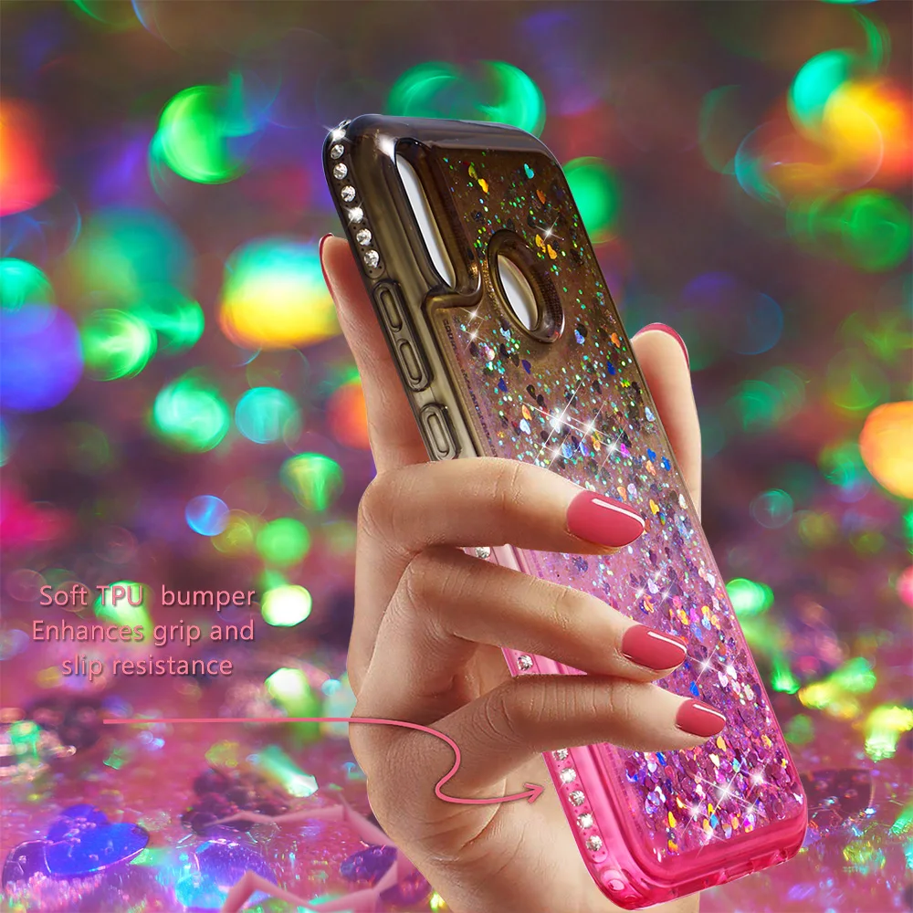 Чехол для Huawei P20 P30 P40 Mate 20 30 Pro Lite Y5 Y6 ударопрочный чехол из ТПУ со стразами
