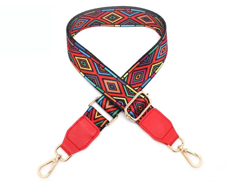 Style C Red Новинка, женские сумки, ремешок с золотой пряжкой, Хлопковая Сумка, ремешки, регулируемые, трендовые, легко удерживающие лямки, S201 - Цвет: Style C Red