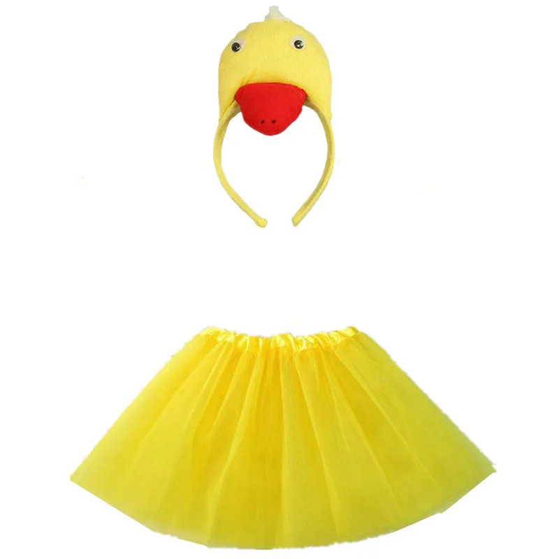 Animals Cosplay Costume Headband Tutu Skirt Set Accessories Kids Children Girl Party Dress Up Props Halloween Christmas | Тематическая