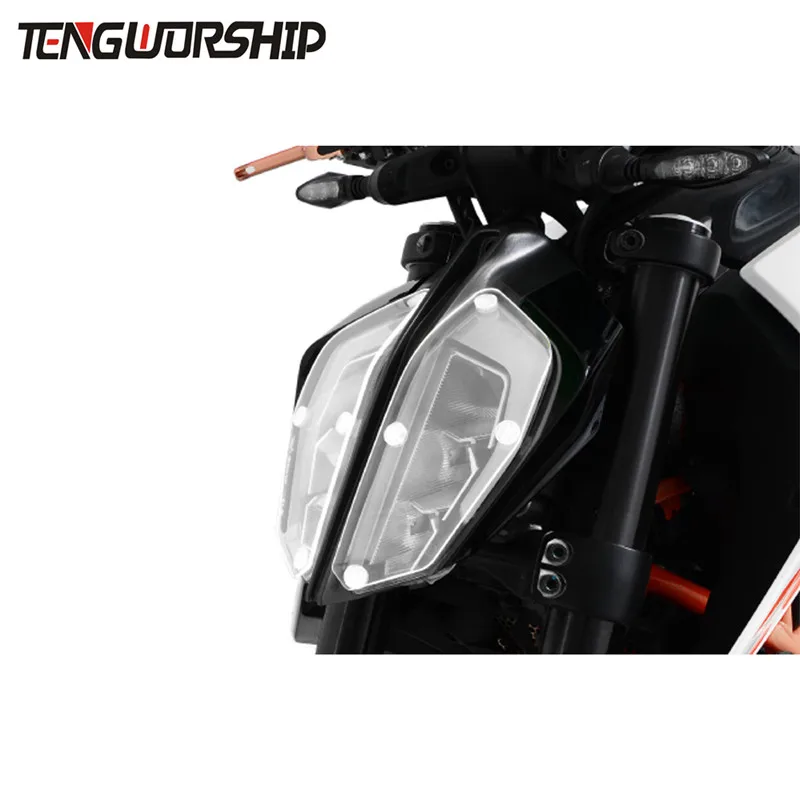 Teng поклонение для KTM 790 DUKE KTM 390 мотоцикл DUKE фара Защитная крышка Щит экран объектив