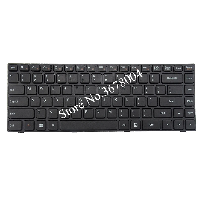Новая английская клавиатура для LENOVO ideapad 100-14 100-14IBY черная ноутбука США |