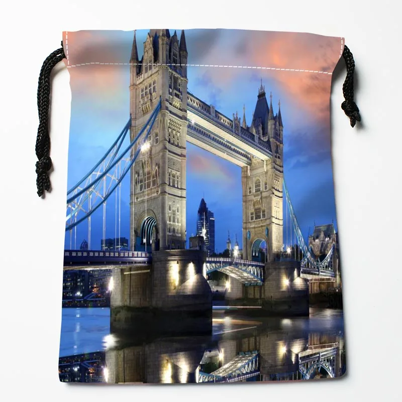 Новое прибытие Лондон Англия Skyline Art Drawstring Bags Custom Storage Printed Receive Bag Type Size 18X22cm | Дом и