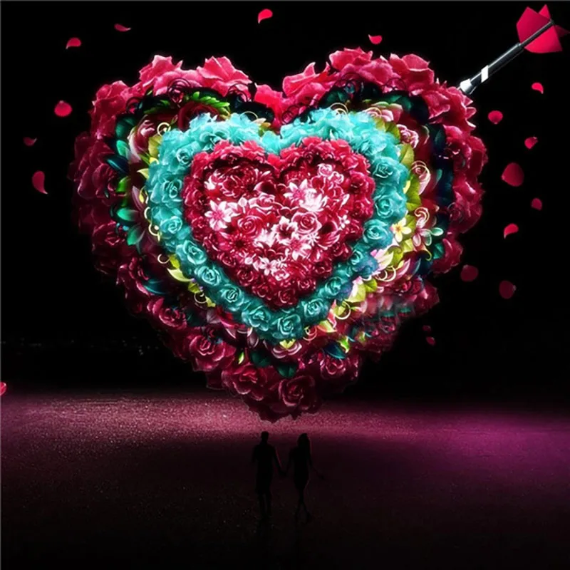 

Full Square Round Rhinestone Crystal pebble round Drill 5D DIY Diamond Painting Cross Stitch LOVE Gift Embroidery
