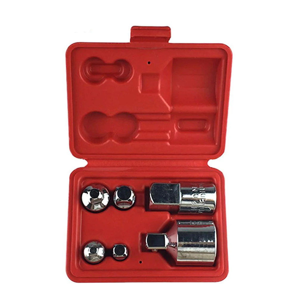 

Air Wrench Sleeve Adapter Set 6PCS Socket Connector Combination Chromium Molybdenum Steel Ball Converter Combo