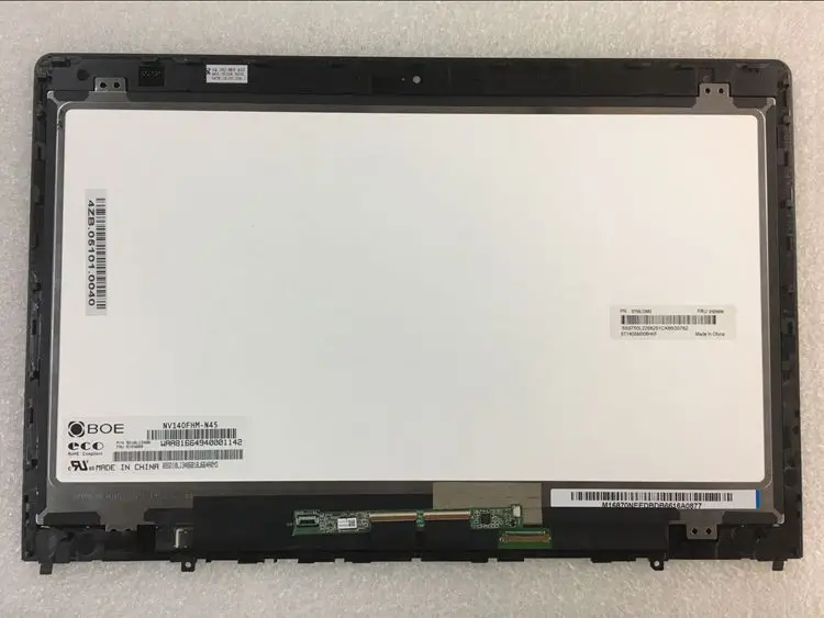 ЖК экран в сборе для Lenovo ThinkPad Yoga 460 с платой сенсорного управления 01AW135 NV140FHM N45