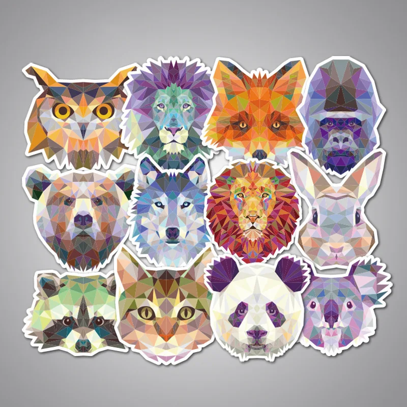 

35PCS Animal Cool Series Cartoon PVC Waterproof Sticker For Luggage Skateboard Phone Laptop Moto Trunk Guitar Car DIY Stickers