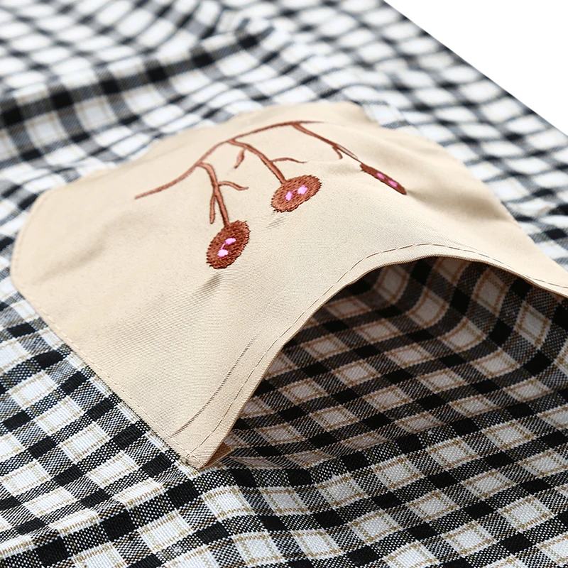 Хорошее качество кухня вышитые хлопок без рукавов ремень стиль дома полезный