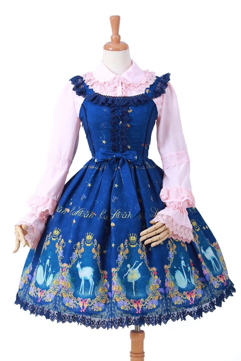 

2019 New Swan Lake Printed Lolita JSK Dress by Yiliya