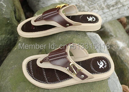 The 2015 summer youth men's toe drag flow a breathable beach shoes slip FLIP FLOPS SANDALS | Обувь
