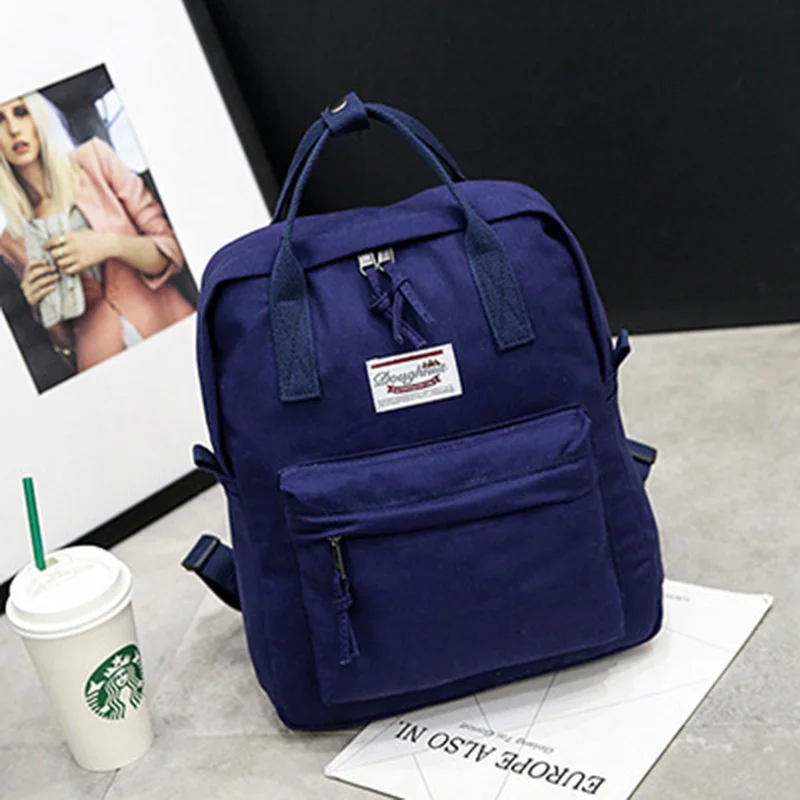 2018 новый тренд женские рюкзаки сумка большая вместительность холщовая