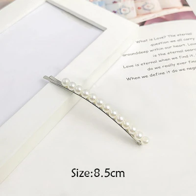 2 Ins1Set/PC модная жемчужная заколка для волос, заколки для волос для женщин, милые стильные заколки для волос, сплав, BB, заколка для волос, аксессуары для волос для девушек и женщин - Цвет: 2