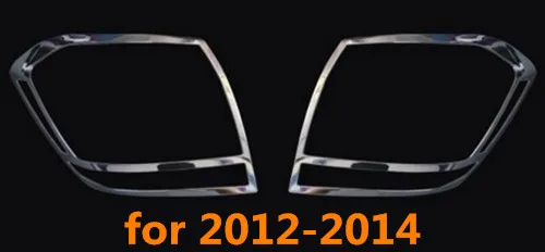 silver Для Toyota Highlander 2008 2009 2010 2011 2012 2013 кузова задний хвост свет лампы рамка палки Хром ABS, отделка крышки - Цвет: silver