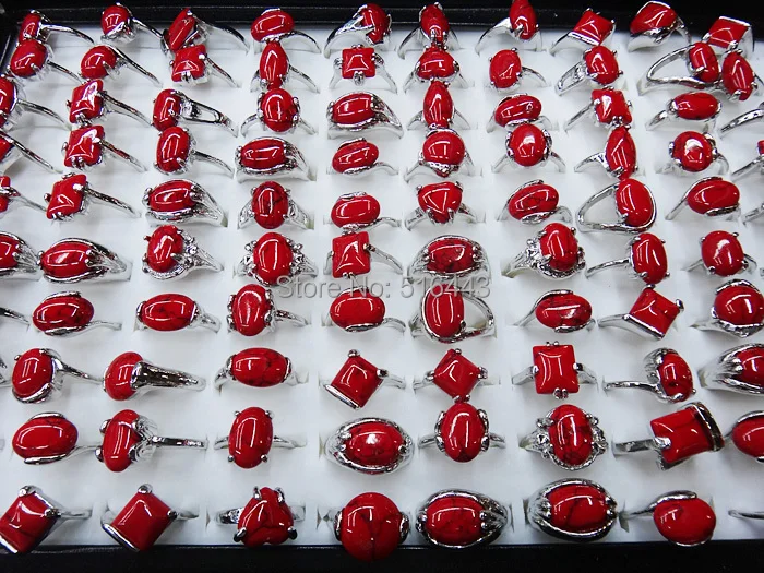 Новое поступление бесплатная доставка 50 шт. красные бирюзовые шармы модные