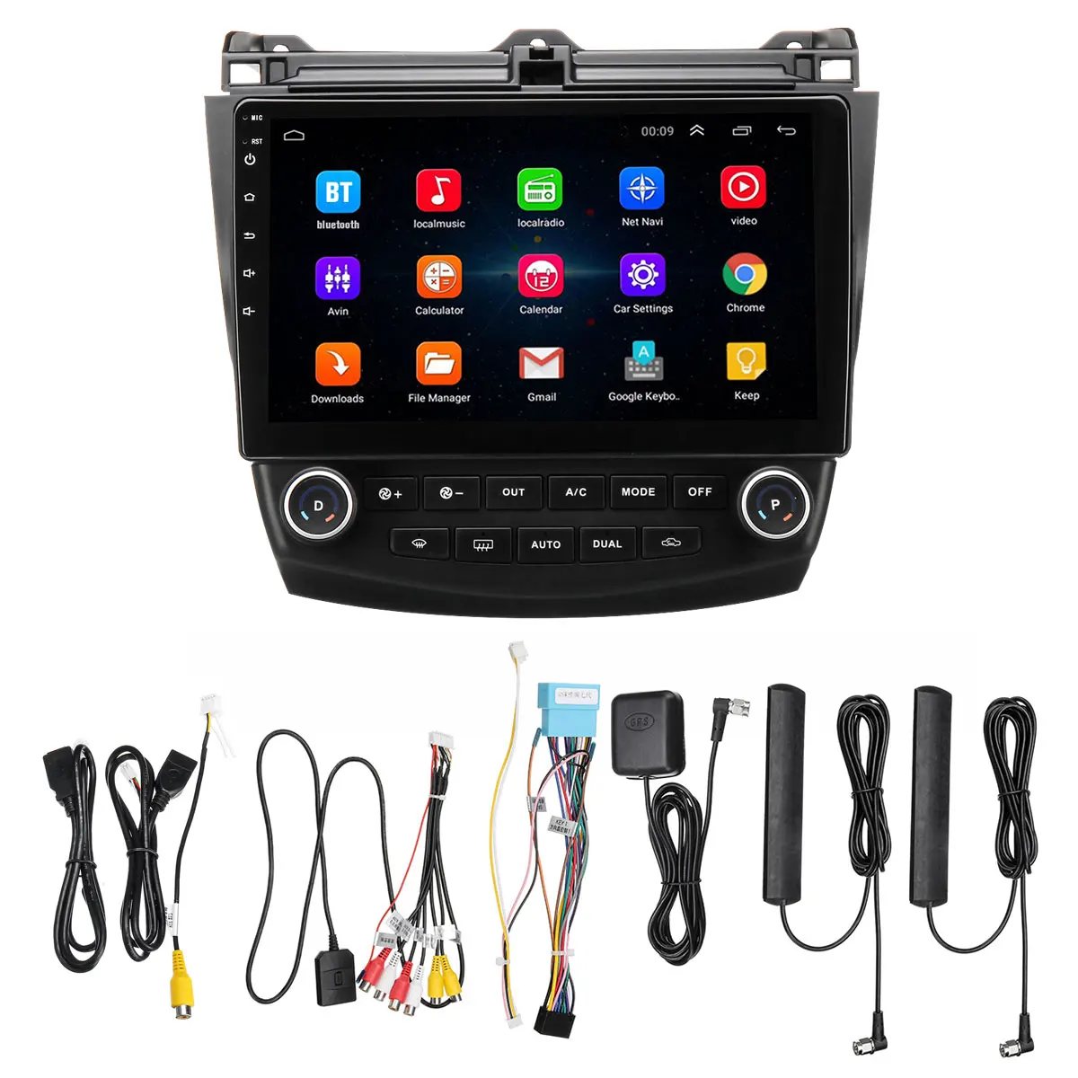 Car Radio Multimedia 10.1&quot Android 6.0 2G+32G for Honda Accords 7 2003-2007 car dvd audio stereo player gps Navigation wifi RDS |