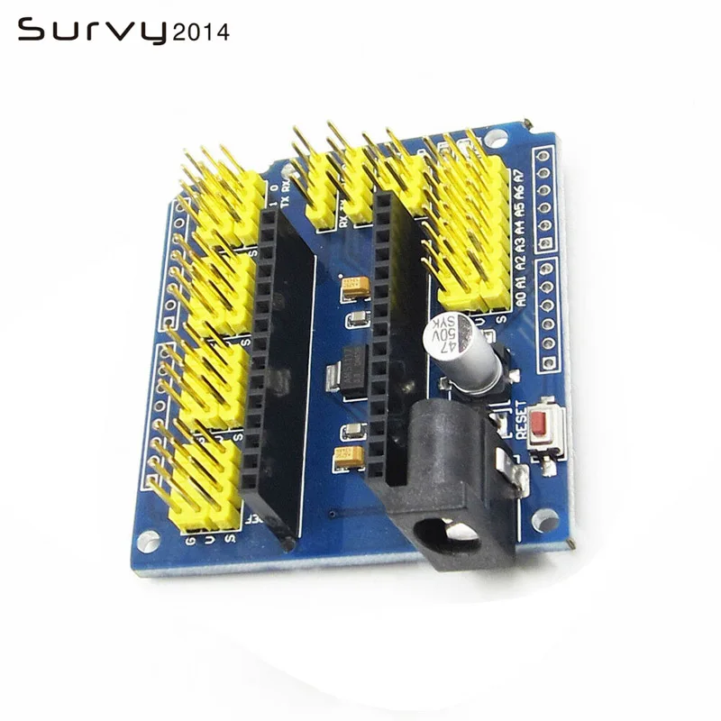 Плата совместимая с контроллером NANO I/O датчик расширения Shield Module для Arduino UNO R3 Nano