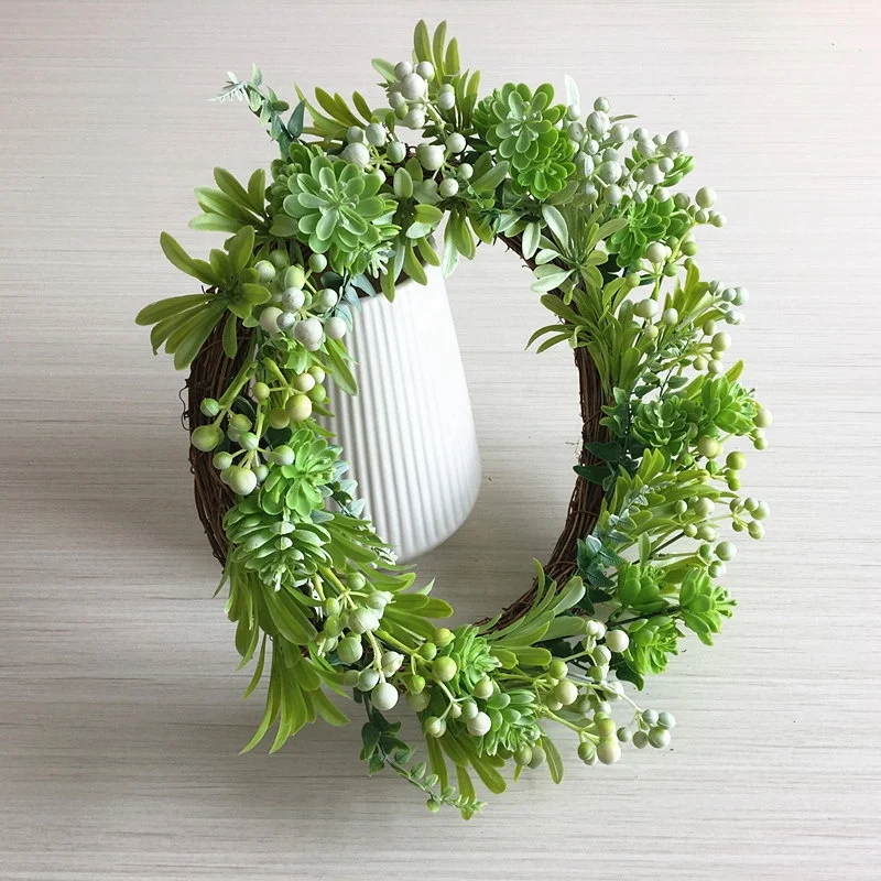 14 дюймовое искусственное суккулентное растение Ягодная веточка основа венок для