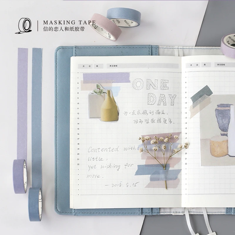 6 томов/коробка Расширенный Серый Простой чистый цвет старинное украшение