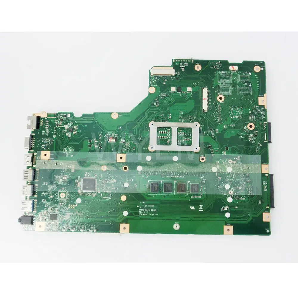 X75A 4G RAM материнская плата HM76 REV2.0 для ASUS R704V X75VD X75A1 X75V ноутбука DDR3 PGA989 100%
