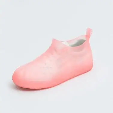 PINK 1 пара, мужские, женские, Детские Водонепроницаемые Многоразовые дождевые ботинки, Резиновые Нескользящие дождевые сапоги, обувь, защитные аксессуары - Цвет: PINK