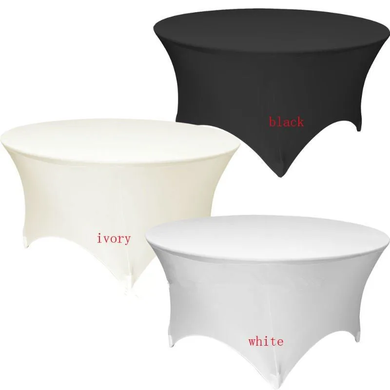 10 шт./лот 6 футов Премиум качество спандекс лайкра подходит круглый стол покрытие