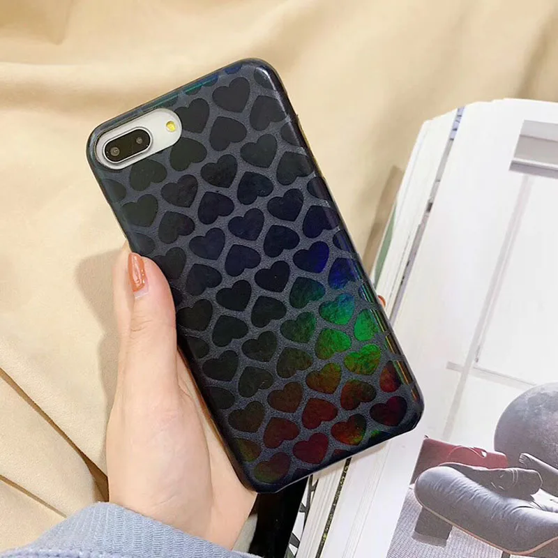 Чехол для телефона iPhone 6 6s 7 8 Plus X 10 модный роскошный лазерный Мягкий ТПУ чехол XS Max