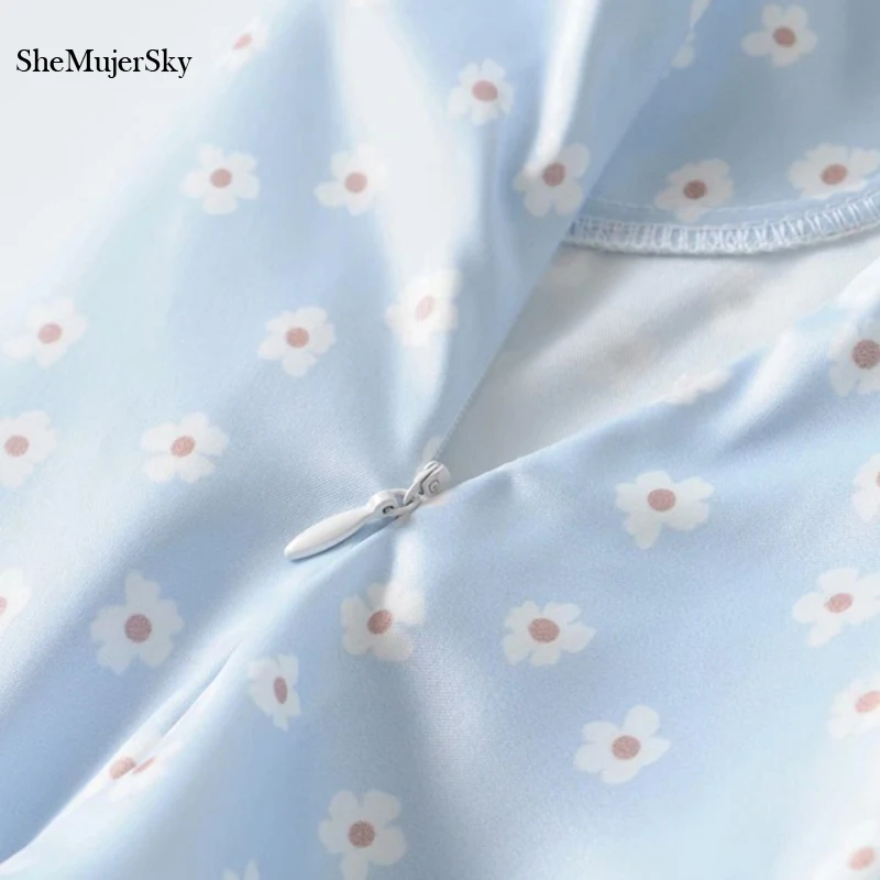 SheMujerSky женский сексуальный с бретельками мини платье синий Глубокий V образный