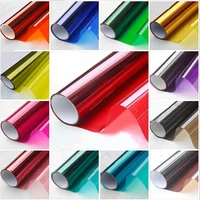 colored decorative glass film insulation drop shipping sunscreen proof membrane bi color window stickers specials vinilos para