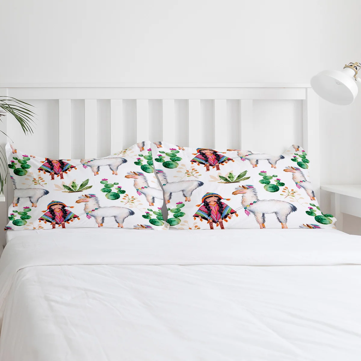Familydecorder Indain Комплект постельного белья для девочек и ламы, роскошное покрывало, Комплект постельного белья s 3D King size, красный, синий хлопок, DHL