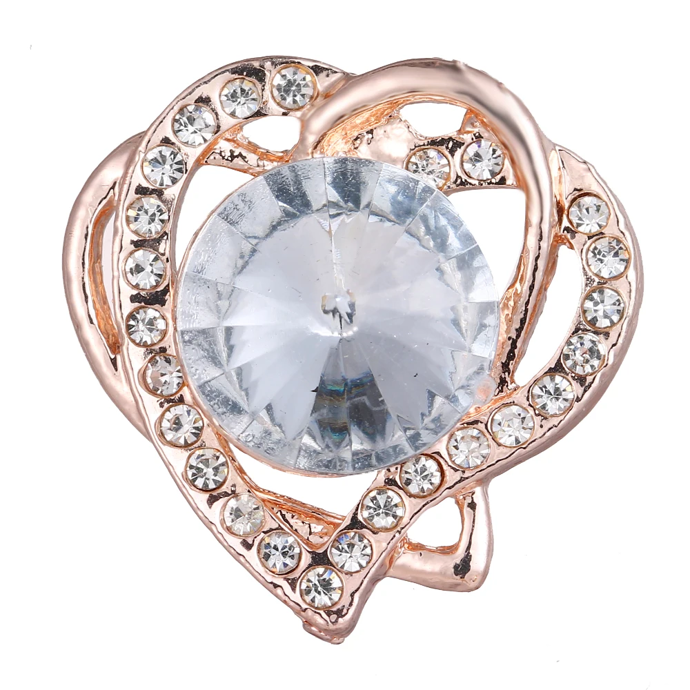 Смешанные цвета 3 шт./лот в форме сердца цветок кнопки ювелирные изделия Красный