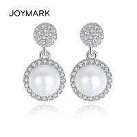 exquisite small and cute fashion white natural freshwater pearl stud earrings 925 silver jewelry new year gift for girls jpse059