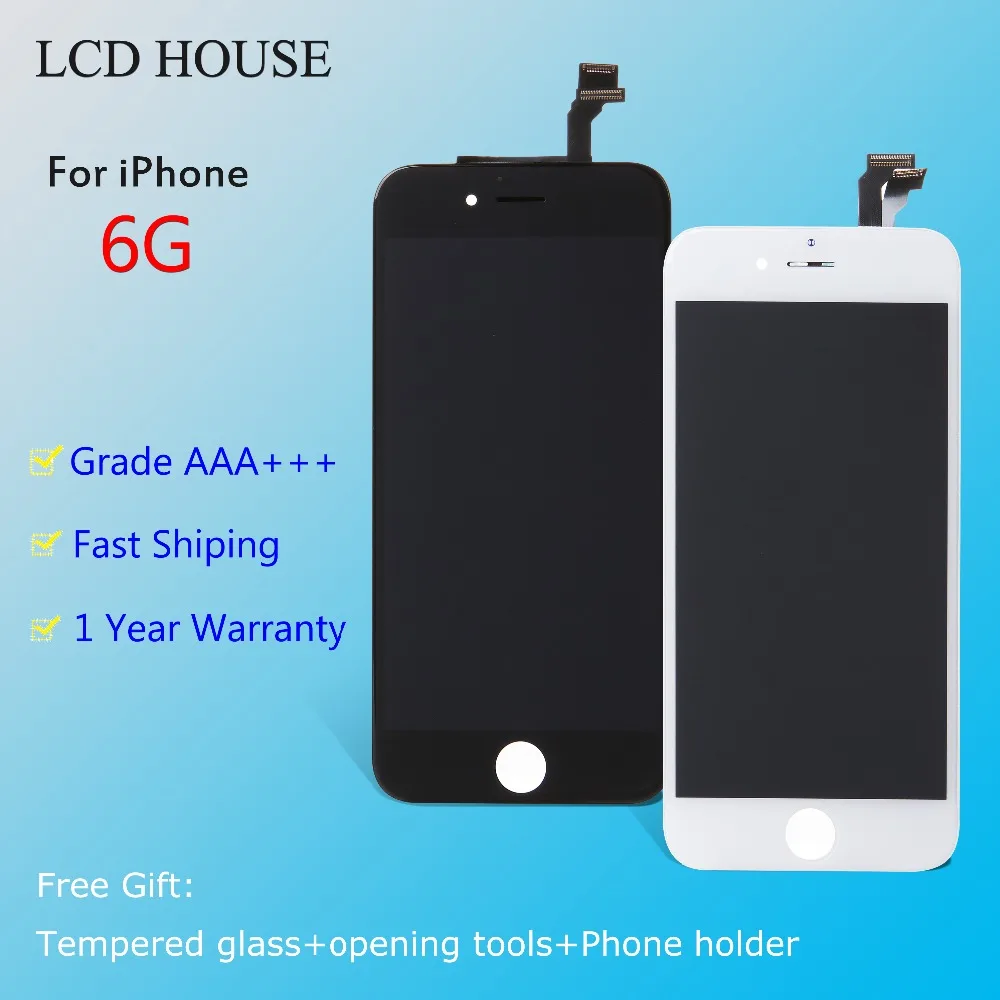 Розничная продажа Высокое качество для Iphone 6 LCD с 3D кодирующий преобразователь