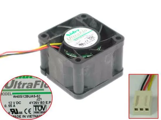 Вентилятор охлаждения сервера Nidec W40S12BUA5 52 J21 DC 12V 0.55A 40x40x28 мм|Кулеры и системы