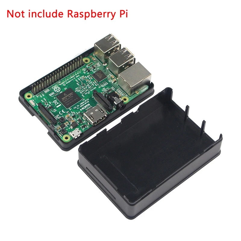 Высокое качество Raspberry Pi 3 ABS Чехол Премиум черная коробка корпус подходит для Model B