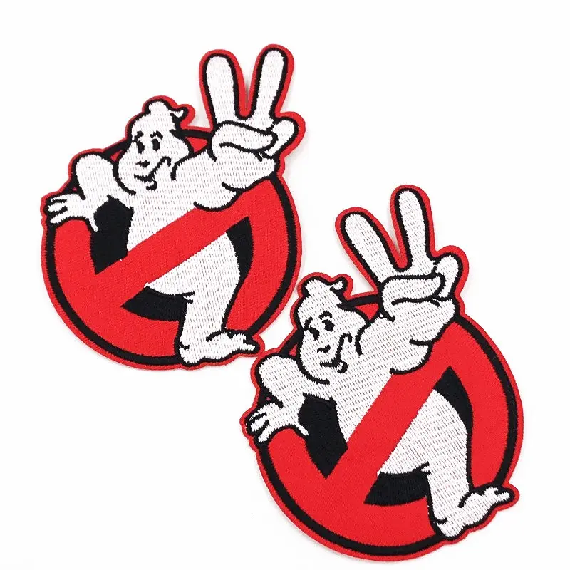 2 шт вышитые железные на Ghostbusters Ghost Patches Одежда патч значок сделай сам для одежды