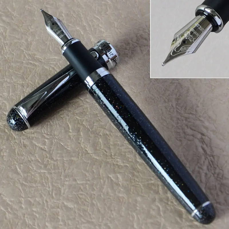 JINHAO X750 мерцающие пески 0 7 мм Средний наконечник перьевая ручка 750 | Канцтовары для