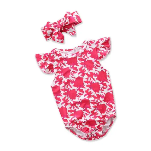 Для новорожденных комбинезон детская одежда для девочек пляжный костюм + повязка