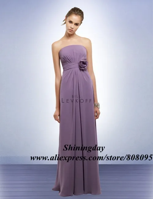 Custom Flower Sashes Chiffon Empire Floor Length Bridesmaid Dresses Bridal Gowns Party Dress Formal Gown DHL Free Shipping | Свадьбы и