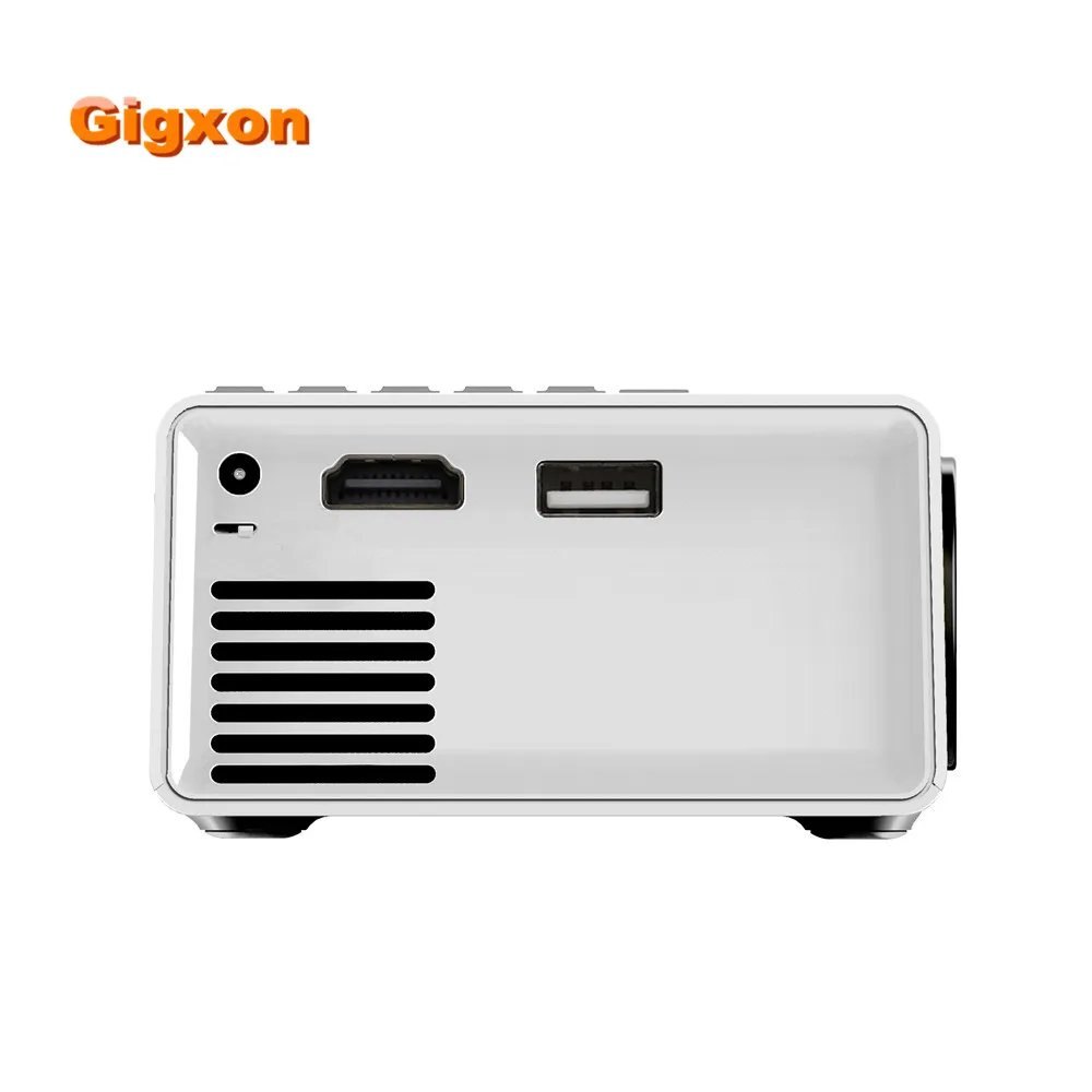 Gigxon-LED ЖК-дисплей Поддержка Full HD мини Портативный светодиодный проектор с USB/SD/AV/HDMI