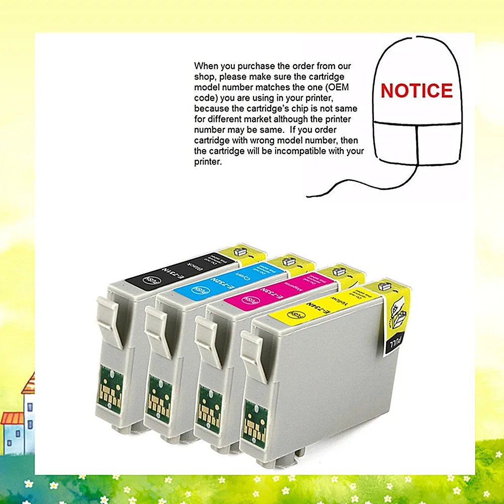 Совместимый чернильный картридж YOTAT T0731N T0734N для Epson Stylus