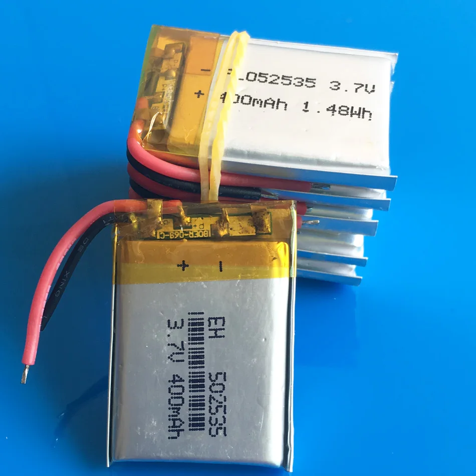 10 шт. 3 7 В 400 мА · ч литий полимерный аккумулятор для MP3 смарт часов GPS DVD bluetooth