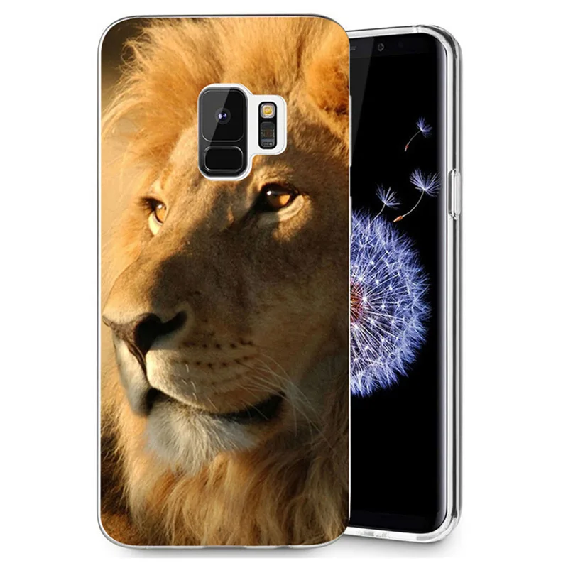 Case For Samsung Galaxy S9 S9Plus S8 Plus S7 edge Note 8 J500 J530F J720 A3 A5 2016 2017 TPU Soft Lion Tiger Painted E043 |