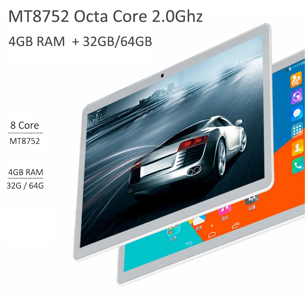 Google версия 10 дюймов планшет Octa Core 4 Гб ОЗУ 64 Гб ПЗУ Dual SIM Youtube 1280X800 2.5D ips экран Android 8,0 gps планшет 10 Pad