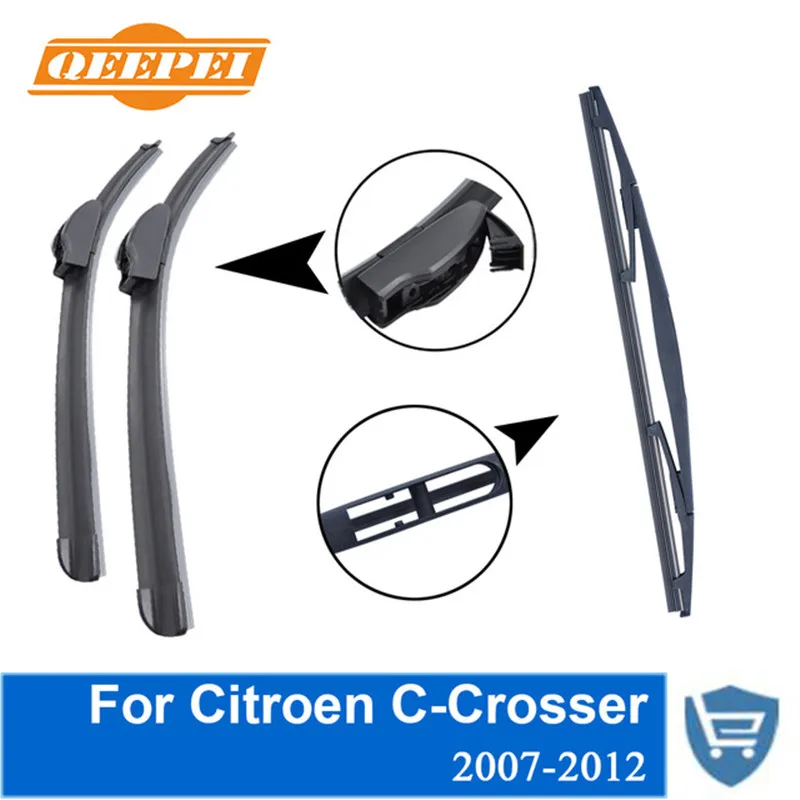 QEEPEI Передняя и задняя Щетка стеклоочистителя Без Рычага для Citroen C Crosser 2007 2012